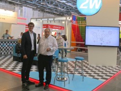 Der Messestand von "2W" auf der Tekom in Stuttgart