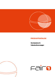 Fair1 Produktkatalog Standsysteme & Videokonferenzwagen