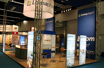 Messestand Dr. Paul Kohmann und LomaPharm